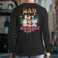 Dad Of The Birthday Girl Zoo Theme Animal Party Safari Cool Long Sleeve T-Shirt Back Print