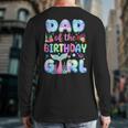 Dad Of The Birthday Mermaid Girl Family Matching Party Long Sleeve T-Shirt Back Print