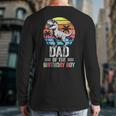 Dad Of The Birthday Party Outfit Dinosaur Daddy Long Sleeve T-Shirt Back Print Dad Of The Birthday Party Outfit Dinosaur Daddy Long Sleeve T-Shirt Back Print