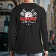 Dad Daddy Pit Crew Race Car Birthday Racing Party Long Sleeve T-Shirt Back Print