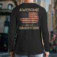 Dad From Daughter Awesome Like My Daughters Long Sleeve T-Shirt Back Print