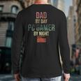 Dad By Day PC Gamer By Night For Gaming Dads Long Sleeve T-Shirt Back Print Dad By Day PC Gamer By Night For Gaming Dads Long Sleeve T-Shirt Back Print