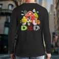 Dad Farm Animal Birthday Family Matching Party Long Sleeve T-Shirt Back Print