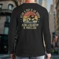 Being A Dad Is An Honor Being Grandpop Is Priceless Grandpop Long Sleeve T-Shirt Back Print