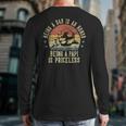Being A Dad Is An Honor Being A Papi Is Priceless Papi Long Sleeve T-Shirt Back Print