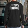 Dad The Man The Myth The Grill Master USA Flag Father's Day Long Sleeve T-Shirt Back Print