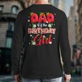 Dad And Mom Birthday Girl Strawberry Berry Sweet One Two Long Sleeve T-Shirt Back Print