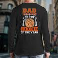 Dad Of Rookie 1st Basketball Bday Theme Matching Long Sleeve T-Shirt Back Print Dad Of Rookie 1st Basketball Bday Theme Matching Long Sleeve T-Shirt Back Print