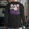 Dad Rookie Of Year 1st Birthday Baseball Theme Matching Long Sleeve T-Shirt Back Print