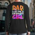 Dad Under Sea Birthday Party Girls Ocean Sea Animals Themed Long Sleeve T-Shirt Back Print
