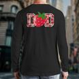 Dad Strawberry Birthday Long Sleeve T-Shirt Back Print