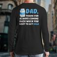 DAD Thanks For Coming Back When You Went To Get Milk Long Sleeve T-Shirt Back Print DAD Thanks For Coming Back When You Went To Get Milk Long Sleeve T-Shirt Back Print