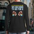 Dad Of Twins TShirt Long Sleeve T-Shirt Back Print