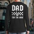 Dad Two The Bone Skeleton Hand 2nd Birthday Boy Girl Long Sleeve T-Shirt Back Print