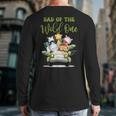 Dad Of The Wild One 1st Birthday Safari Family Matching Long Sleeve T-Shirt Back Print