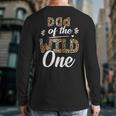 Dad Of The Wild One Zoo Themed 1st Birthday Party Long Sleeve T-Shirt Back Print