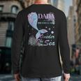 Dada Dad 1st Birthday Mermaid Oneder The Sea Family Matching Long Sleeve T-Shirt Back Print