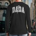 Dada Lightning Bolt Checkered Varsity Dad Men Father's Day Long Sleeve T-Shirt Back Print Dada Lightning Bolt Checkered Varsity Dad Men Father's Day Long Sleeve T-Shirt Back Print