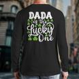 Dada Of The Lucky One First Birthday St Patrick's Day Long Sleeve T-Shirt Back Print