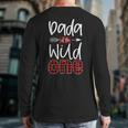 Dada Of The Wild One Buffalo Plaid Lumberjack 1st Birthday Long Sleeve T-Shirt Back Print