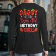 Daddy Of The Berry First Birthday Of Girl Strawberry Long Sleeve T-Shirt Back Print