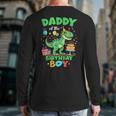 Daddy Of The Birthday BoyRex Dinosaur Family Party Long Sleeve T-Shirt Back Print