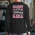 Daddy Of The Birthday Girl Family Pink Coquette Bow Long Sleeve T-Shirt Back Print