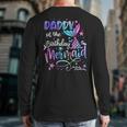 Daddy Of The Birthday Mermaid Matching Family Party Father's Long Sleeve T-Shirt Back Print Daddy Of The Birthday Mermaid Matching Family Party Father's Long Sleeve T-Shirt Back Print