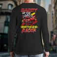Daddy Of The Birthday Racer Race Car Party Family Matching Long Sleeve T-Shirt Back Print