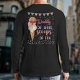 Daddy Dad Ice Cream Third Birthday Three Scoops Of Fun Long Sleeve T-Shirt Back Print