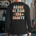 Daddy Dad Two Groovy Second Birthday Retro 2nd Bday Party Long Sleeve T-Shirt Back Print