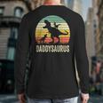 Daddy Dinosaur Daddysaurus 2 Kids For Dad Long Sleeve T-Shirt Back Print
