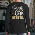 Daddy Of Mr Onederful 1st Birthday First One-Derful Matching Long Sleeve T-Shirt Back Print Daddy Of Mr Onederful 1st Birthday First One-Derful Matching Long Sleeve T-Shirt Back Print
