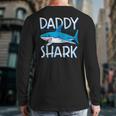 Daddy SharkShirt Fathers Day Family Matching Dad Long Sleeve T-Shirt Back Print