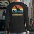 Daddysaurus DadRex Dinosaur Men Long Sleeve T-Shirt Back Print