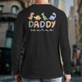 DaddysaurusRex Dinosaur Dad Daddy Saurus Family Long Sleeve T-Shirt Back Print