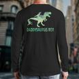DaddysaurusRex Dinosaur Daddy Saurus Dad 2 Two Kids Dino Long Sleeve T-Shirt Back Print DaddysaurusRex Dinosaur Daddy Saurus Dad 2 Two Kids Dino Long Sleeve T-Shirt Back Print