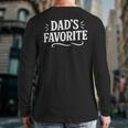 Dad's Favorite Long Sleeve T-Shirt Back Print