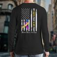 My Dad's Fight Is My Fight Bladder Cancer Awareness Long Sleeve T-Shirt Back Print