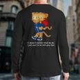 Daniel And Dad Tiger Dark Shirt Long Sleeve T-Shirt Back Print