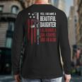 Daughter Gun Shovel Alibi Mom Dad Guns Joke -ON Back Long Sleeve T-Shirt Back Print Daughter Gun Shovel Alibi Mom Dad Guns Joke -ON Back Long Sleeve T-Shirt Back Print