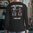 Dirt Bike Family Father Son Motocross Off-Road MX Dad Boys Long Sleeve T-Shirt Back Print