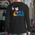 Disney Mickey Mouse Father's Day 1 Dad Long Sleeve T-Shirt Back Print