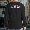 Disney Minnie Mouse And Daisy Duck Dad Father's Day Birthday Long Sleeve T-Shirt Back Print