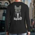 The Dogfather French Bulldog Dad Frenchie Papa T-Shirt Small Long Sleeve T-Shirt Back Print