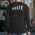 Evolution Of Golfer Dad Grandpa Golfing Lover Golf Player Long Sleeve T-Shirt Back Print