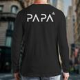 Father Of 4 Kids Dad Squared Dad To The Fourth Power Long Sleeve T-Shirt Back Print