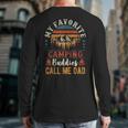 My Favorite Camping Buddies Call Me Dad Father Sayings Long Sleeve T-Shirt Back Print