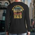 My Favorite Trumpet Player Calls Me Dad Father Vintage Long Sleeve T-Shirt Back Print