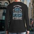 Flight Attendant Shirt For Dad Father Flight Attendant Long Sleeve T-Shirt Back Print Flight Attendant Shirt For Dad Father Flight Attendant Long Sleeve T-Shirt Back Print